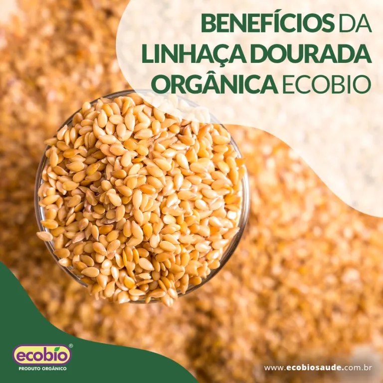 Benefícios da linhaça dourada orgânica Ecobio
